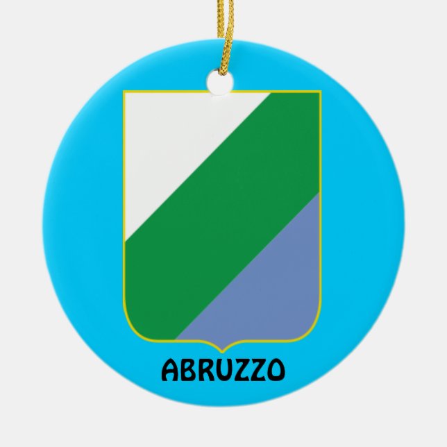 Abruzzo Region Cristmas Ornament (Front)