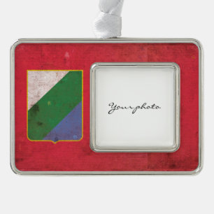 Abruzzo Silver Plated Framed Ornament