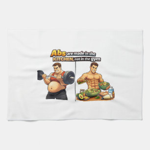 Abs Are Made in the Kitchen Tea Towel