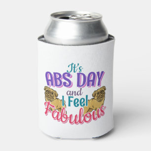 Abs Day Core Workout - Pug Dog Lover Can Cooler