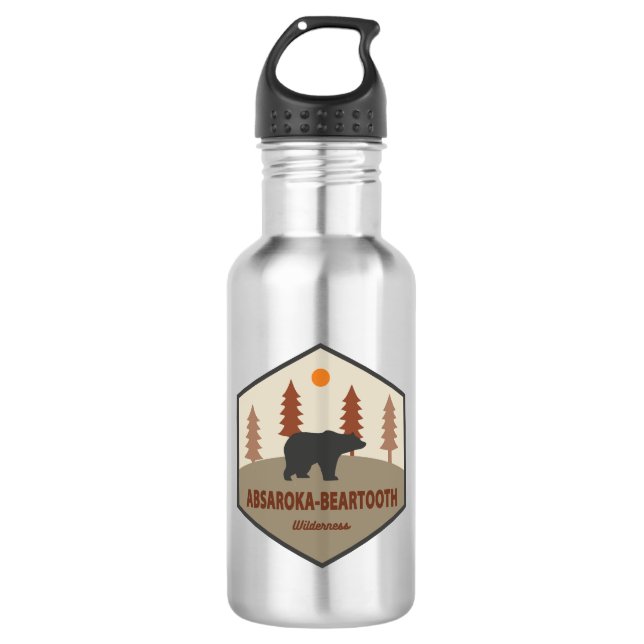 Absaroka - Beartooth Wilderness Bear 532 Ml Water Bottle (Front)