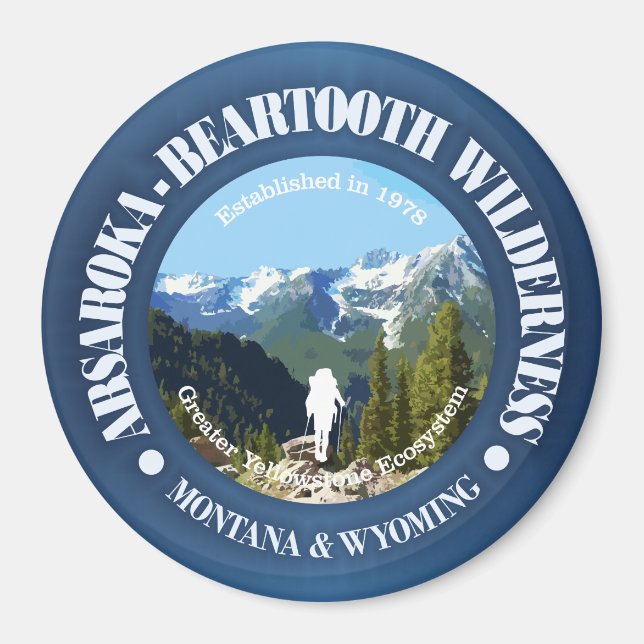 Absaroka-Beartooth Wilderness Magnet (Front)