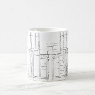 Absecon Lighthouse Blueprint Coffee Mug
