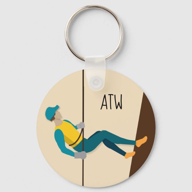 Abseiling Key Ring (Front)