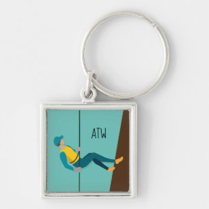 Abseiling Key Ring