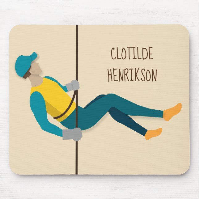 Abseiling Mouse Pad (Front)