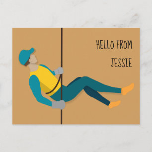 Abseiling Postcard