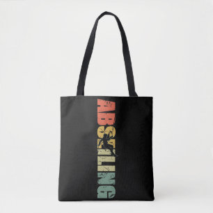 Abseiling Vintage Rappelling Mountain Climber Tote Bag