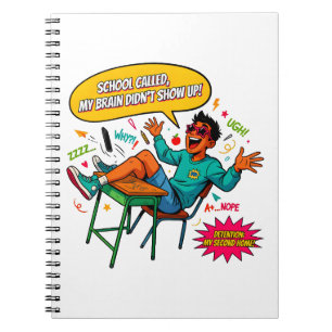Absent Mind Study Desk Humour Notebook