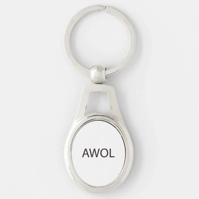 absent without leave.ai key ring (Front)