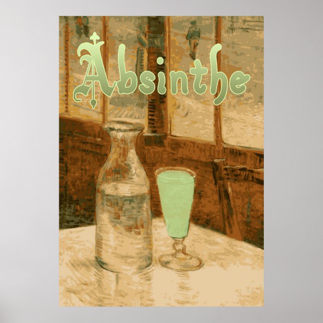 Absinthe Art Nouveau Advertisement Poster (Front)