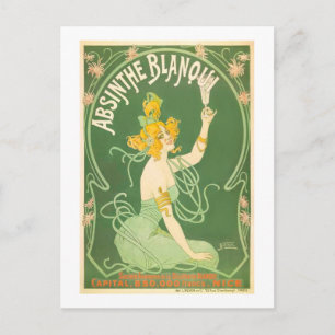 Absinthe Blanqui Nover Fine Art Postcard
