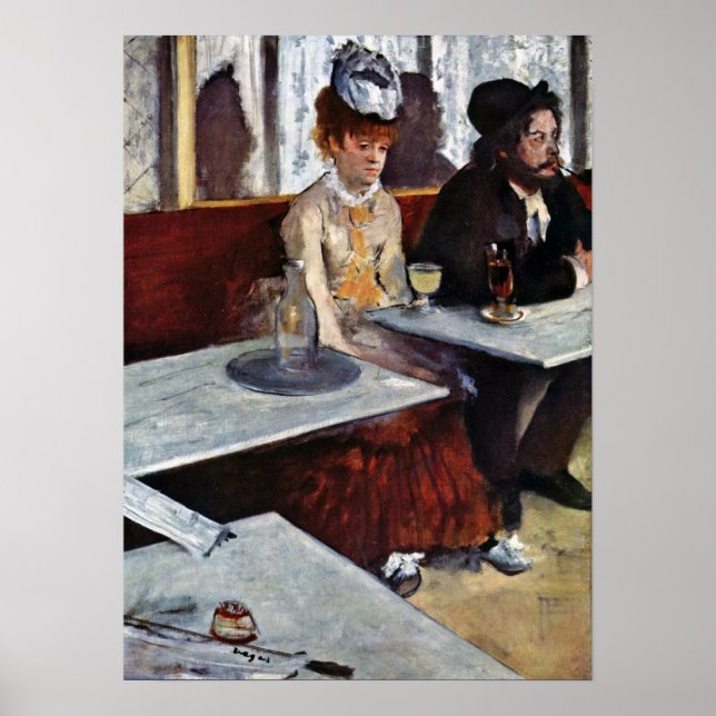 Absinthe by Edgar Degas Poster (Front)