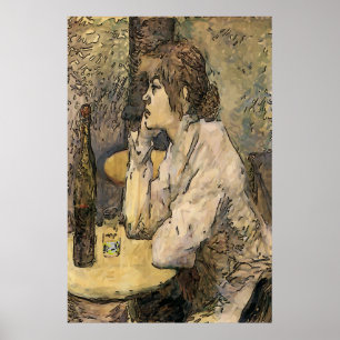 Absinthe Drinker, French Quarter Poster