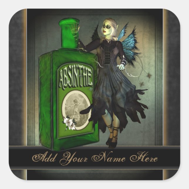 Absinthe Faerie Bookplate Stickers (Front)