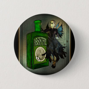Absinthe Faerie Round Buttons