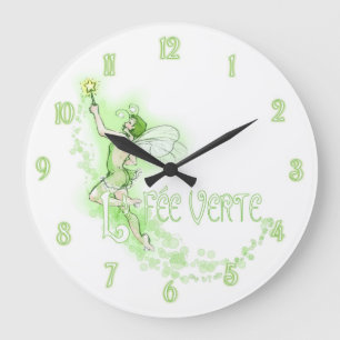 Absinthe Fairy Large Clock