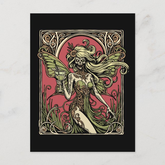 Absinthe Fairy Postcard (Front)