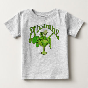 Absinthe Girl In Glass Baby T-Shirt