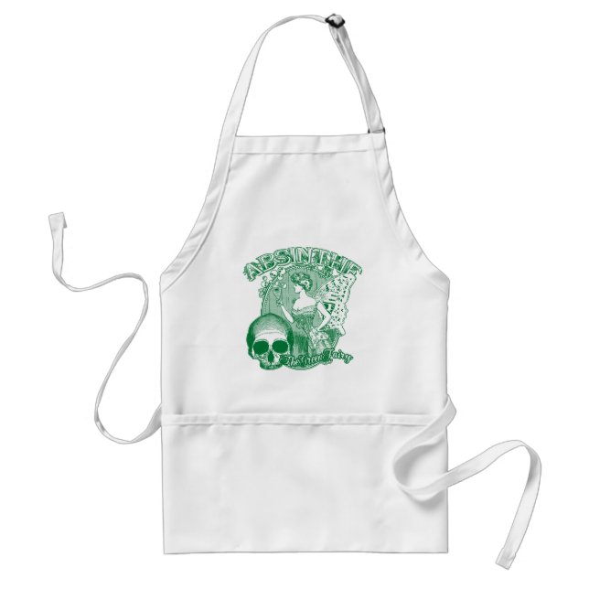 Absinthe Green Fairy Lady Standard Apron (Front)