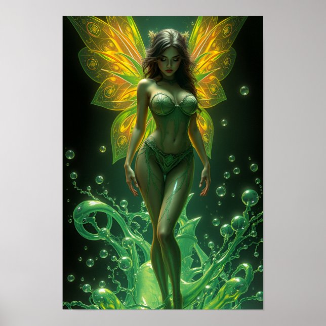 Absinthe Green Fairy Poster (Front)