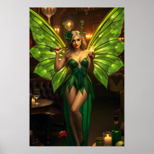 Absinthe Green Fairy Poster