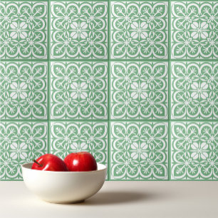 Absinthe Green pattern Portuguese Mediterranean Ceramic Tile