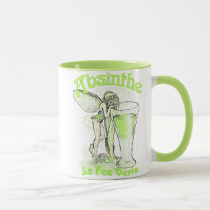 Absinthe La Fee Verte Fairy With Glass Mug