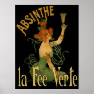 Absinthe La Fee Verte Poster