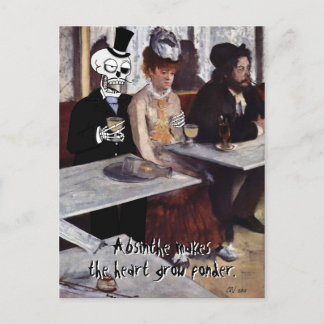 'Absinthe (Makes the Heart Grow Fonder)' Postcard