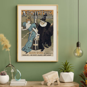 Absinthe Parisienne Vintage French Advertising Poster