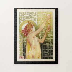 Absinthe Robette Henri Privat-Livemont 1896 Jigsaw Puzzle