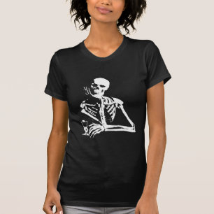 Absinthe Skeleton Zelena Vidma T-Shirt