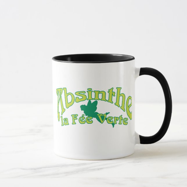 Absinthe Text La Fee Verte Mug (Right)