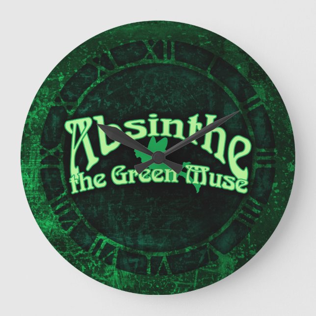 Absinthe The Green Muse Large Clock (Front)