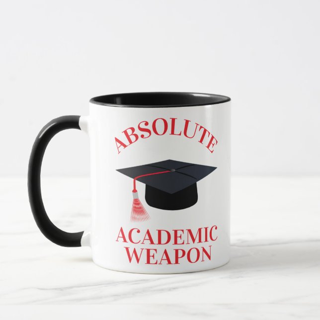 Absolute Academic Weapon Inspirational Quote, Acad Mug (Left)