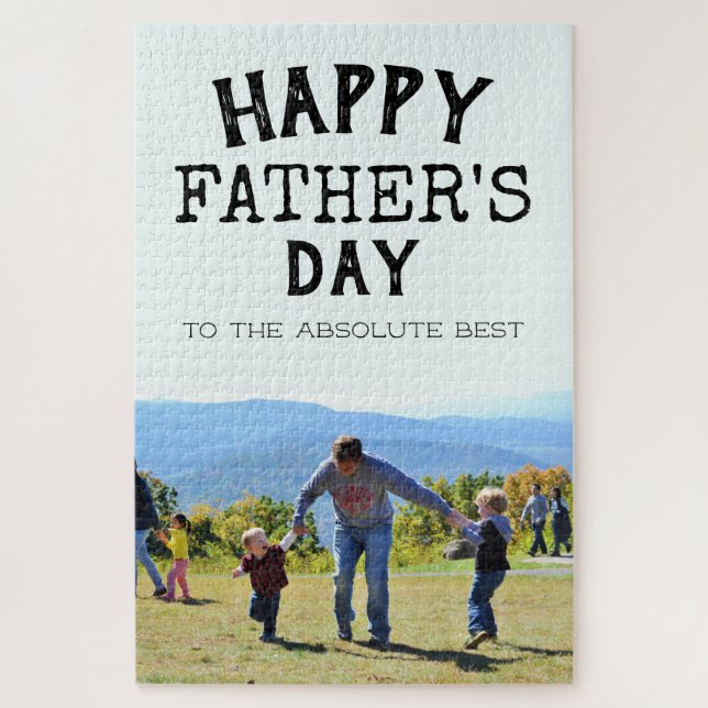 Absolute Best Happy Father's Day Photo Jigsaw Puzzle (Vertical)