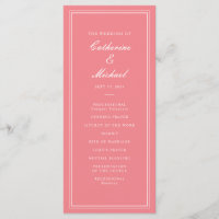 Absolute Classic Script Peachy Pink Wedding