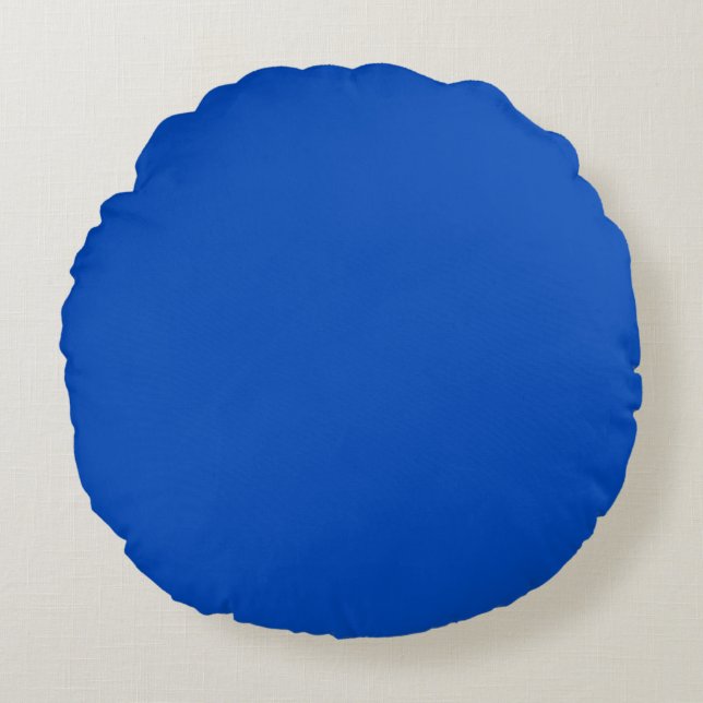  Absolute Zero (solid colour)  Round Cushion (Front)