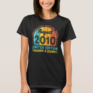 Absolutely Awesome Since August 2010 Boy Girl Birt T-Shirt