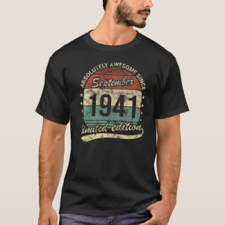 Absolutely Awesome Since September 1941 Man Woman  T-Shirt