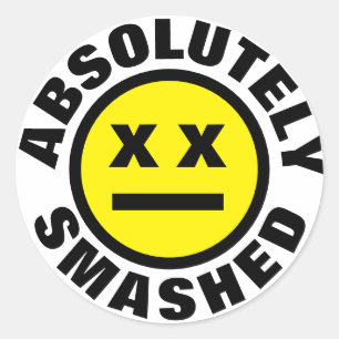 Absolutely Smashed Classic Round Sticker