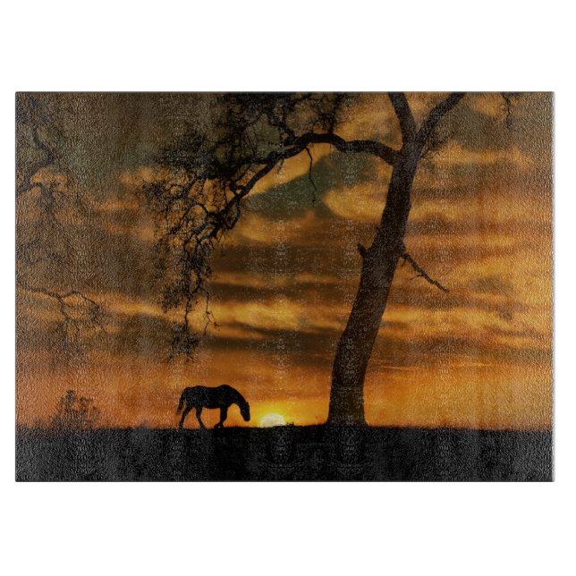 Absolutely Stunning Horse Cutting Board (Front)