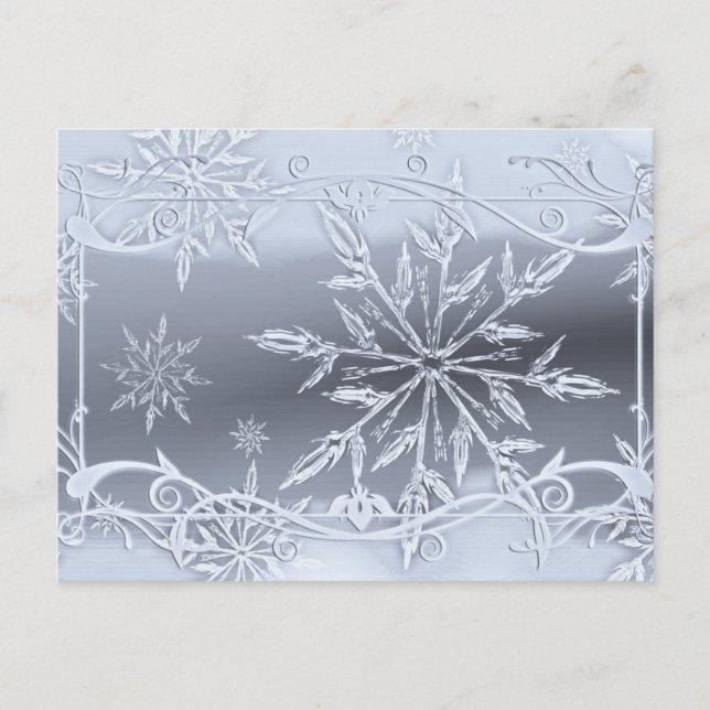 Absolutely Stunning Snowflake Design  Postcard (Front)