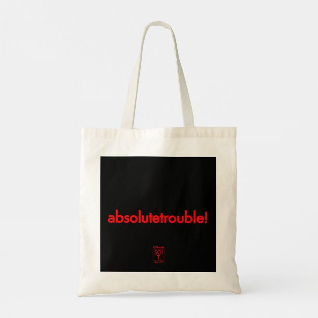 absolutetrouble! tote bag (Back)