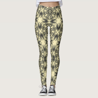 absract art pattern seamless leggings