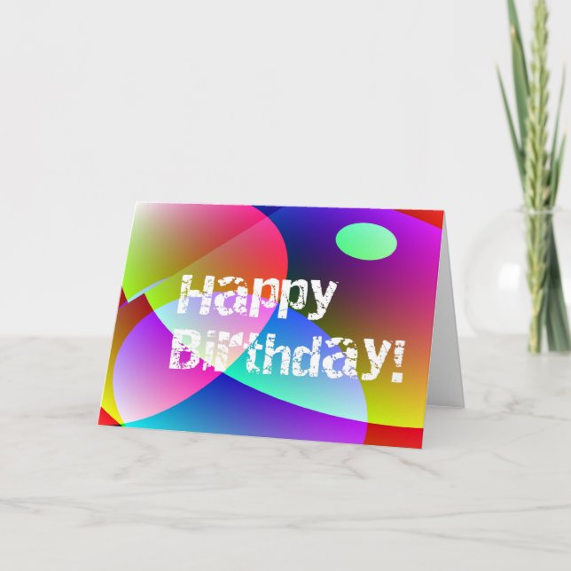 Abstact Birthday Card (Front)