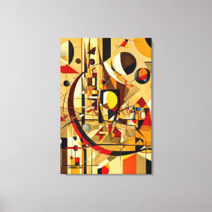 ABSTR_24-026, Geometric, Cubism Canvas Print