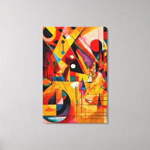 ABSTR_24-028, Geometric, Cubism Canvas Print