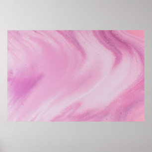 ABSTRAC PASTEL PINK ILLUSTRATION POSTER